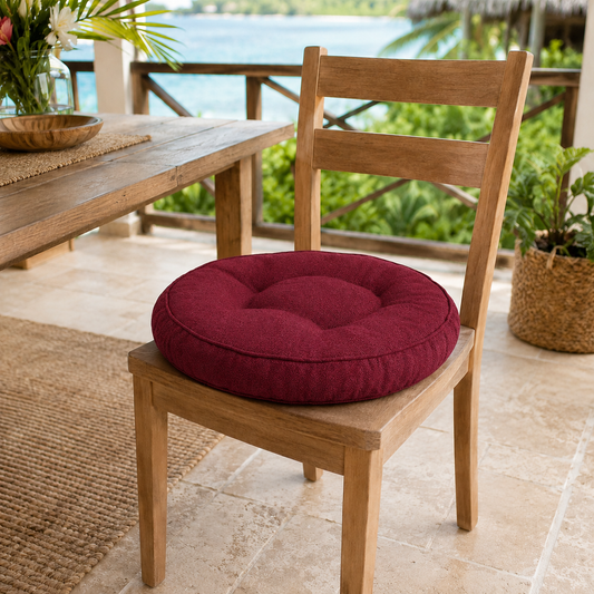 Linen Chair Pad | 16" Round