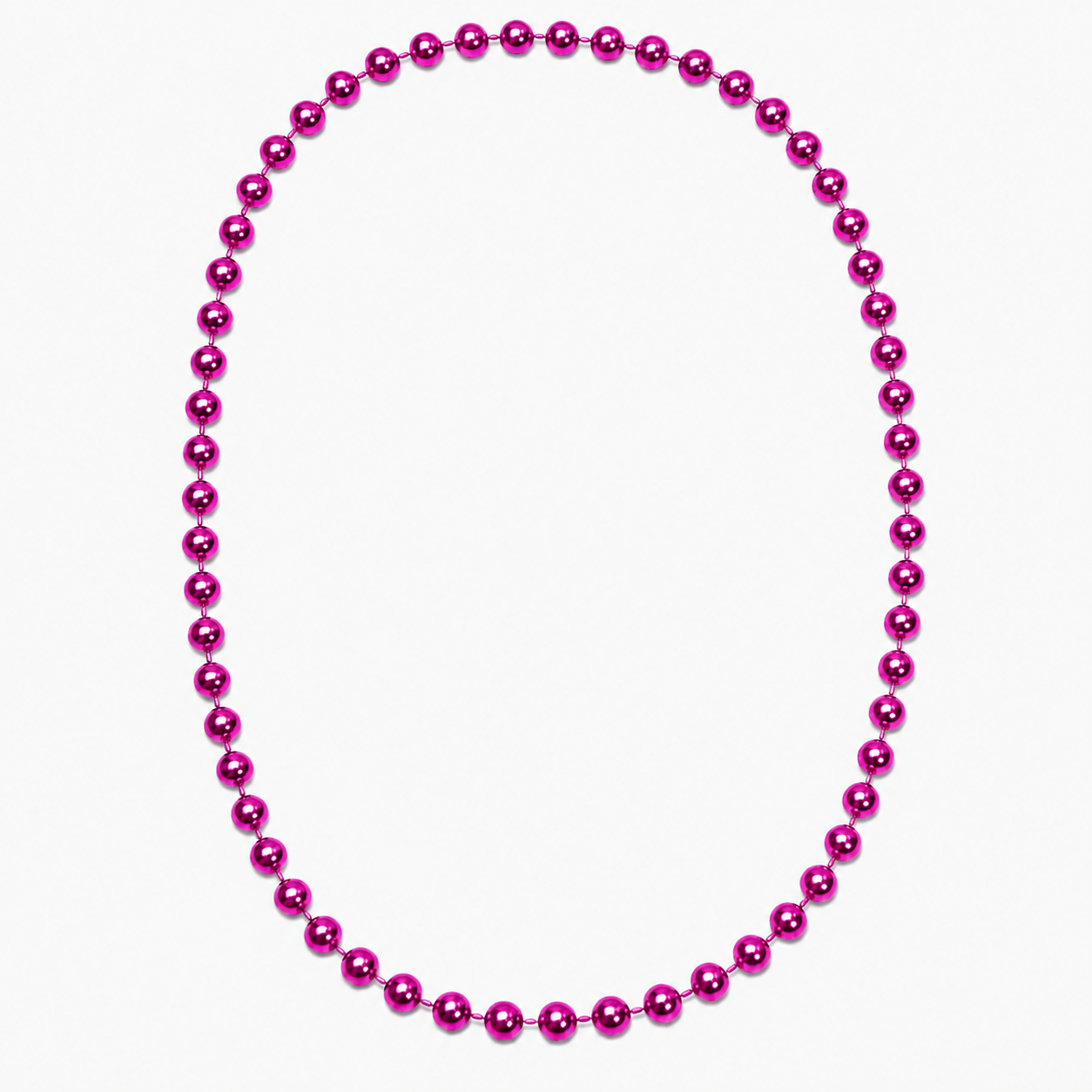 Round Carnival Beads | Metallic Finish