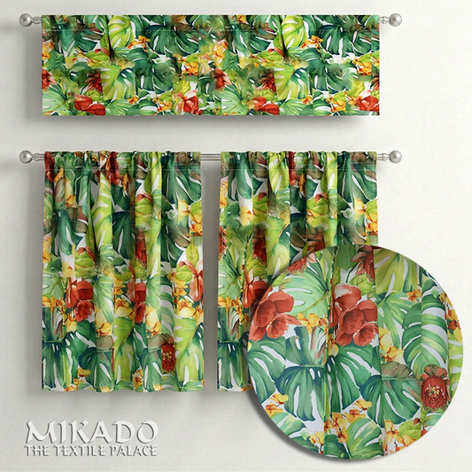 Shelly Botanical | Kitchen Curtains | Cotton