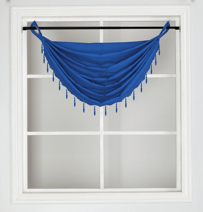 Faux Bamboo Valance with Beads