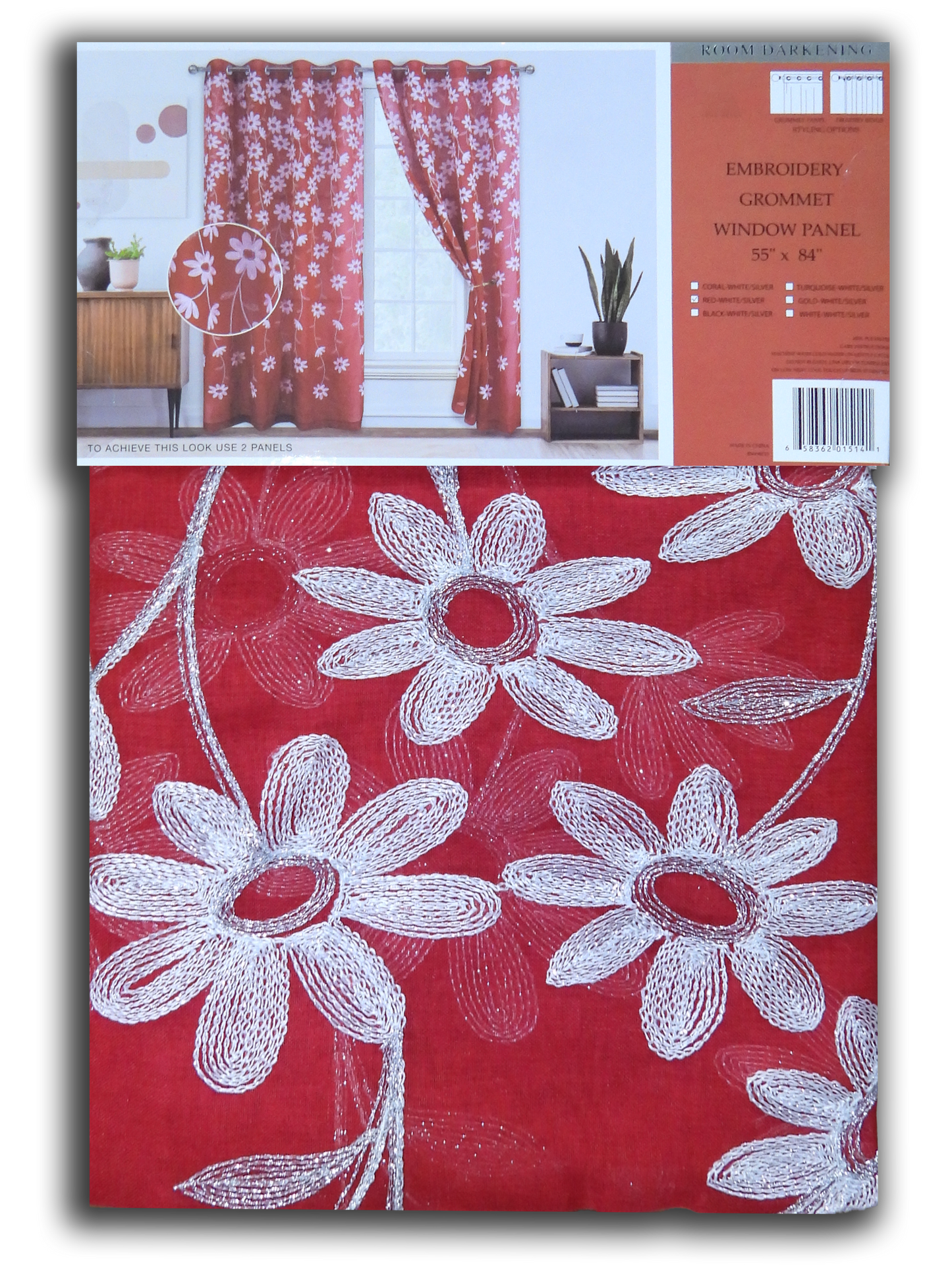 Aarya Embroidered Heavy Sheer Panel