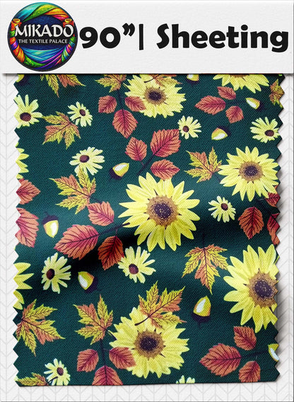 Sheeting Prints | Sunflower, Floral, Geometric