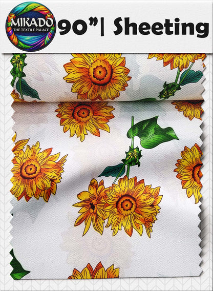 Sheeting Prints | Sunflower, Floral, Geometric