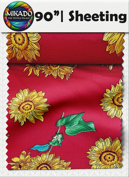 Sheeting Prints | Sunflower, Floral, Geometric