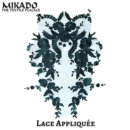 Embroidered Lace Fabric Applique Patch