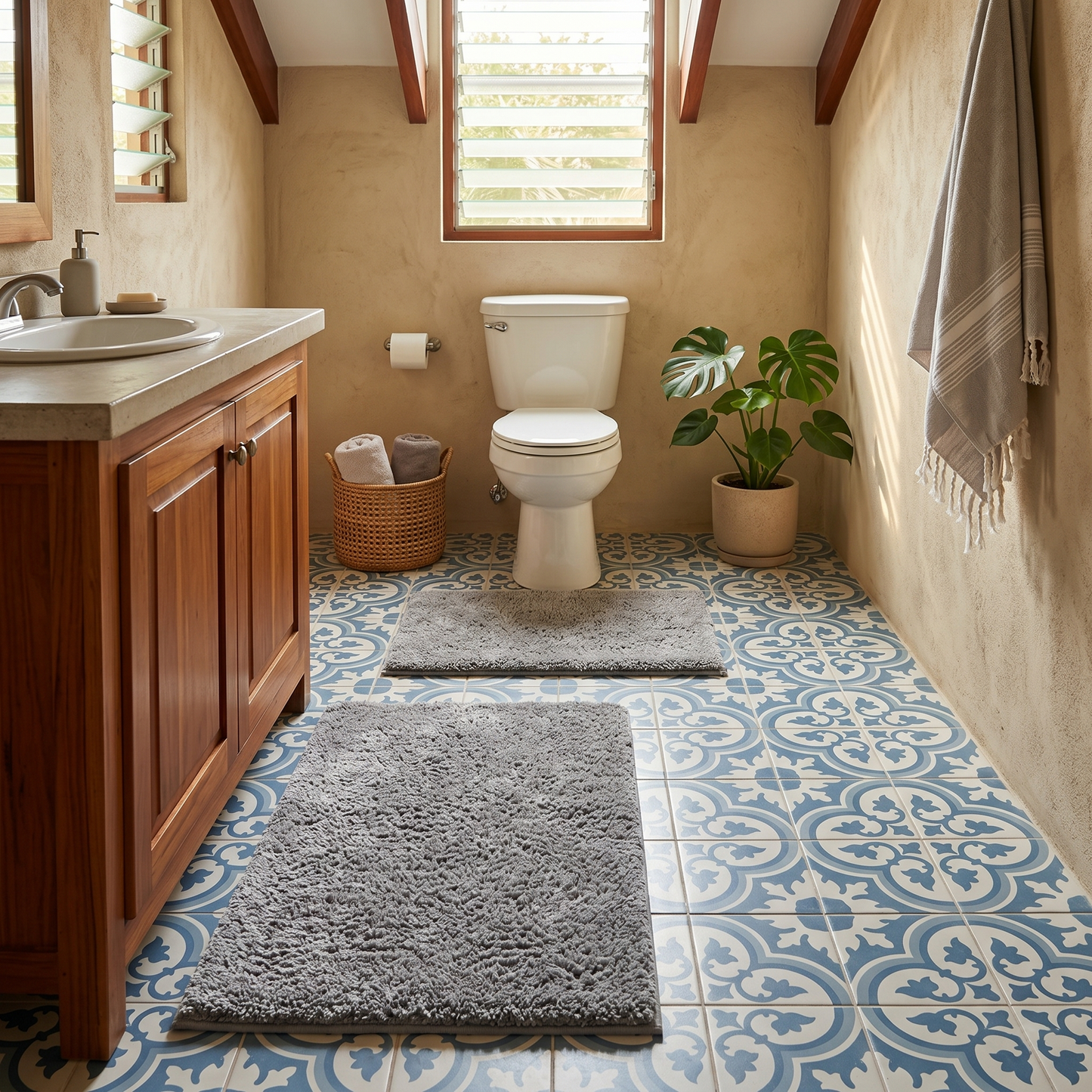 Home Spa Collection | Bath Mat Set