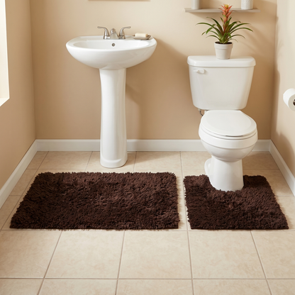 Shaggy Bath Rugs Spa Collection | 2 pieces