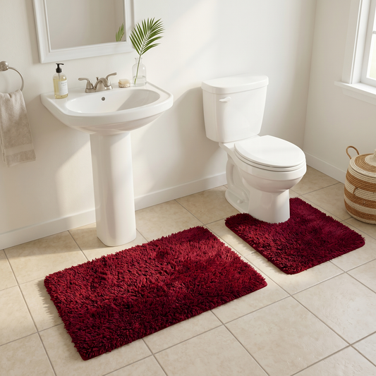 Shaggy Bath Rugs Spa Collection | 2 pieces