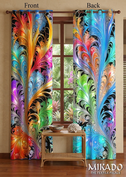 Carnival Swirl 💫 Reversible Blackout Panel | SPDC3
