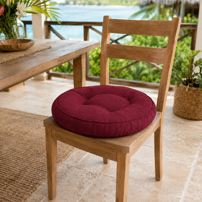Linen Chair Pad | 16" Round