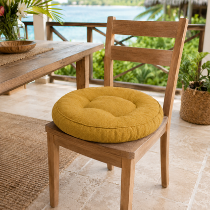 Linen Chair Pad | 16" Round