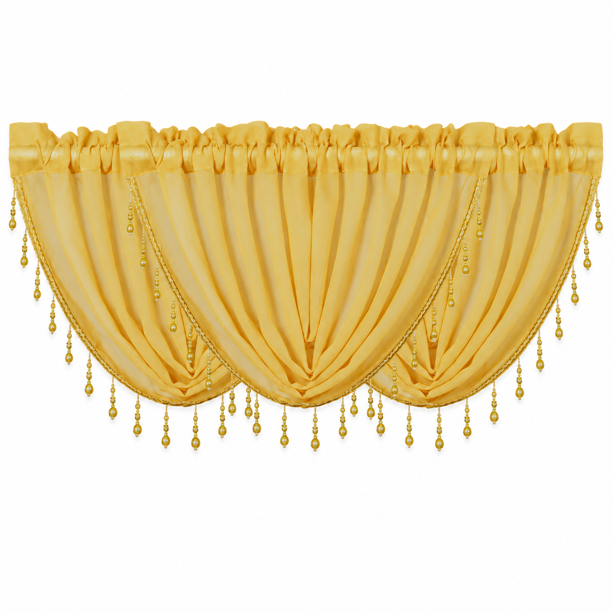 Dior Rod-Pocket Curtain Valance