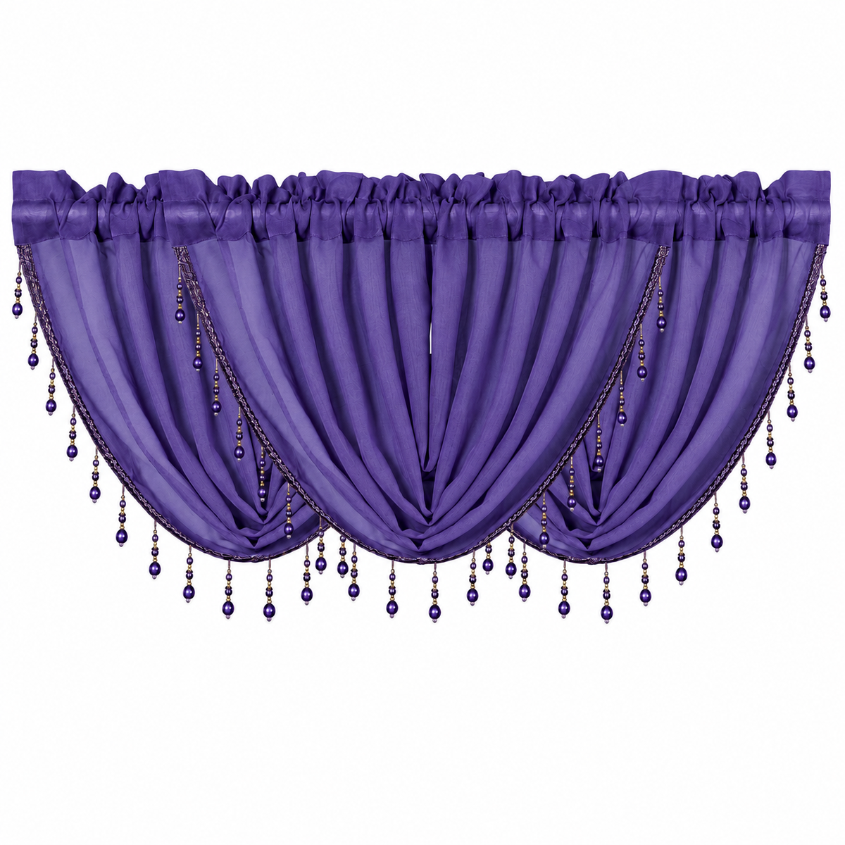 Dior Rod-Pocket Curtain Valance
