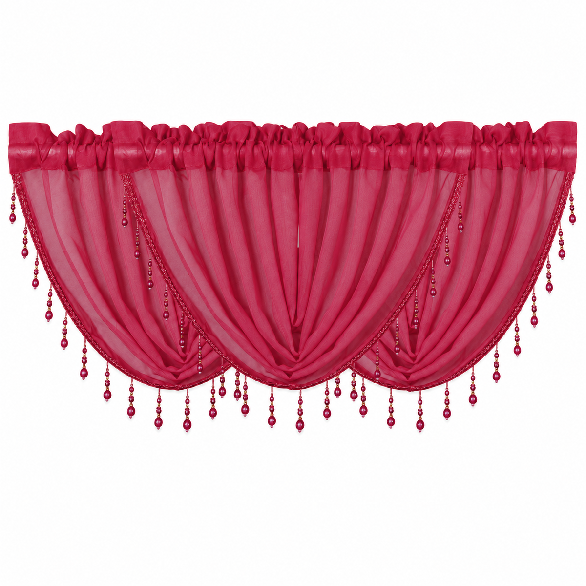 Dior Rod-Pocket Curtain Valance