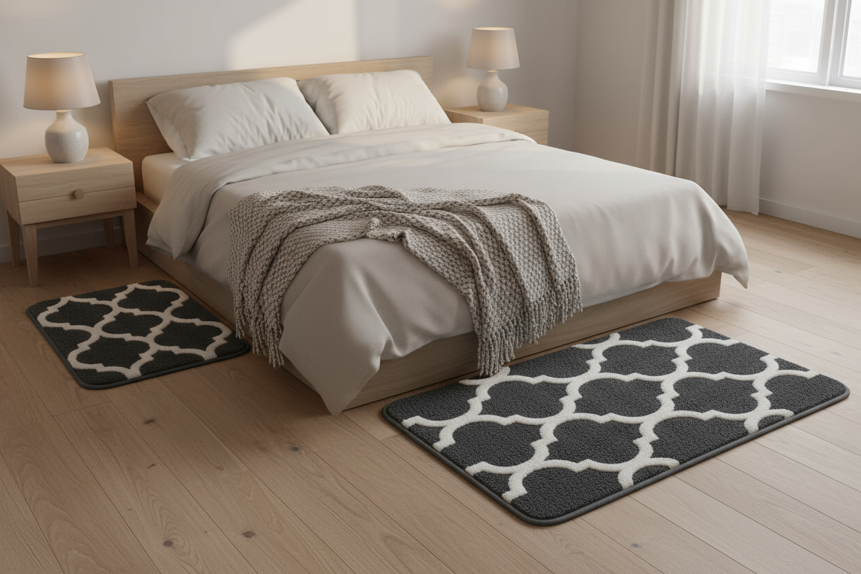 Freda Cotton Bathroom Rug Set | 2 pieces