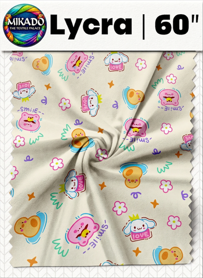 Lycra | Kids Prints | Pastels