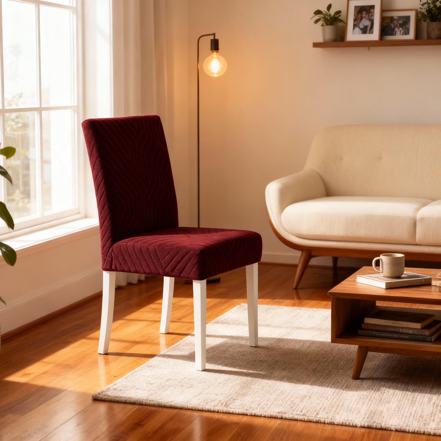 Geometric Stretch Chair Cover