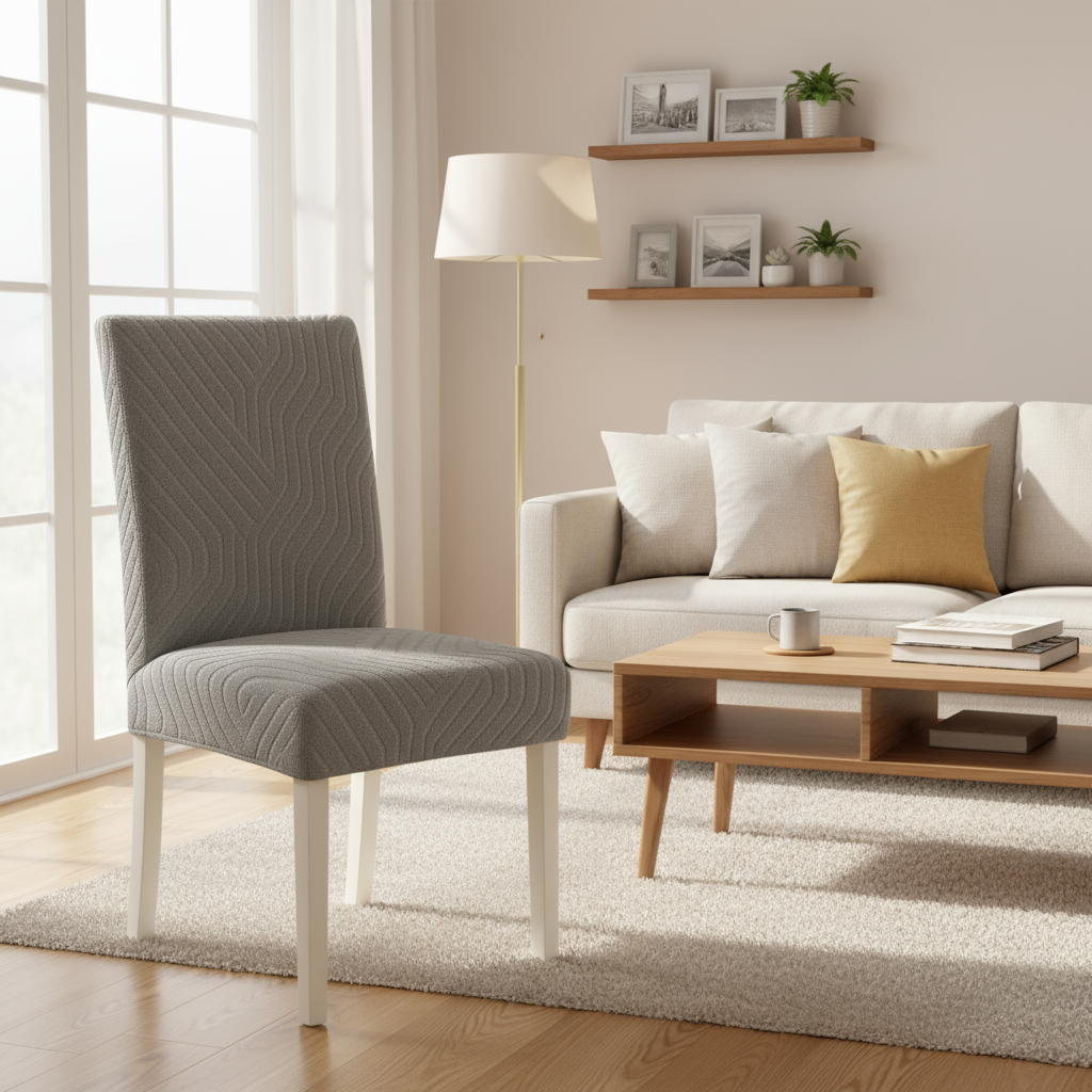 Geometric Stretch Chair Cover