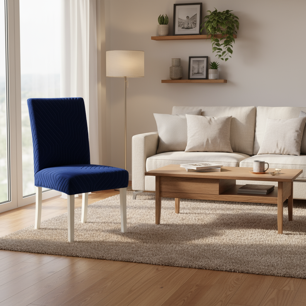 Geometric Stretch Chair Cover