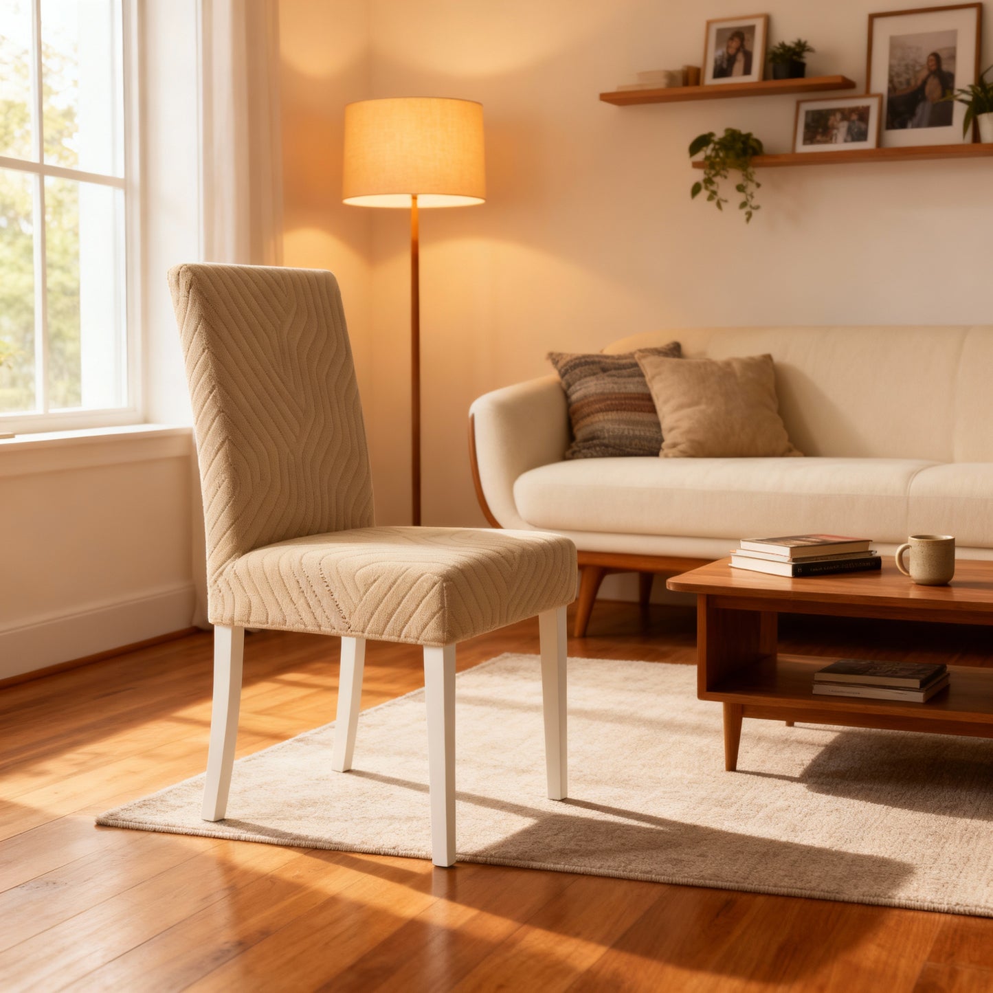 Geometric Stretch Chair Cover