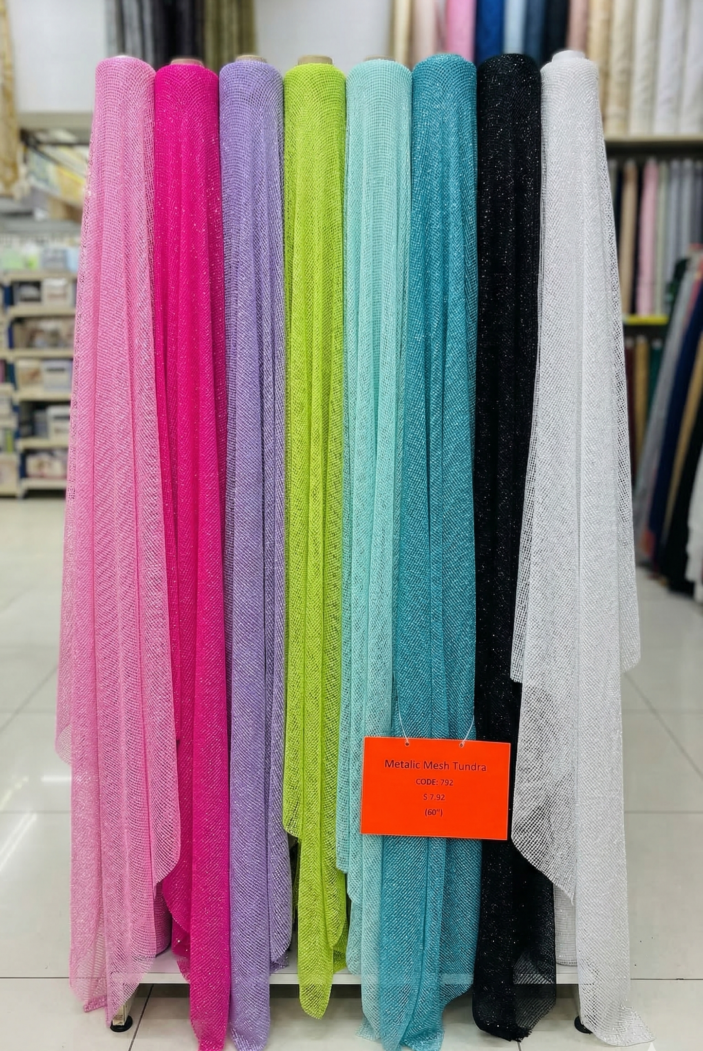 Metallic Mesh Tundra | Honeycomb Fish net