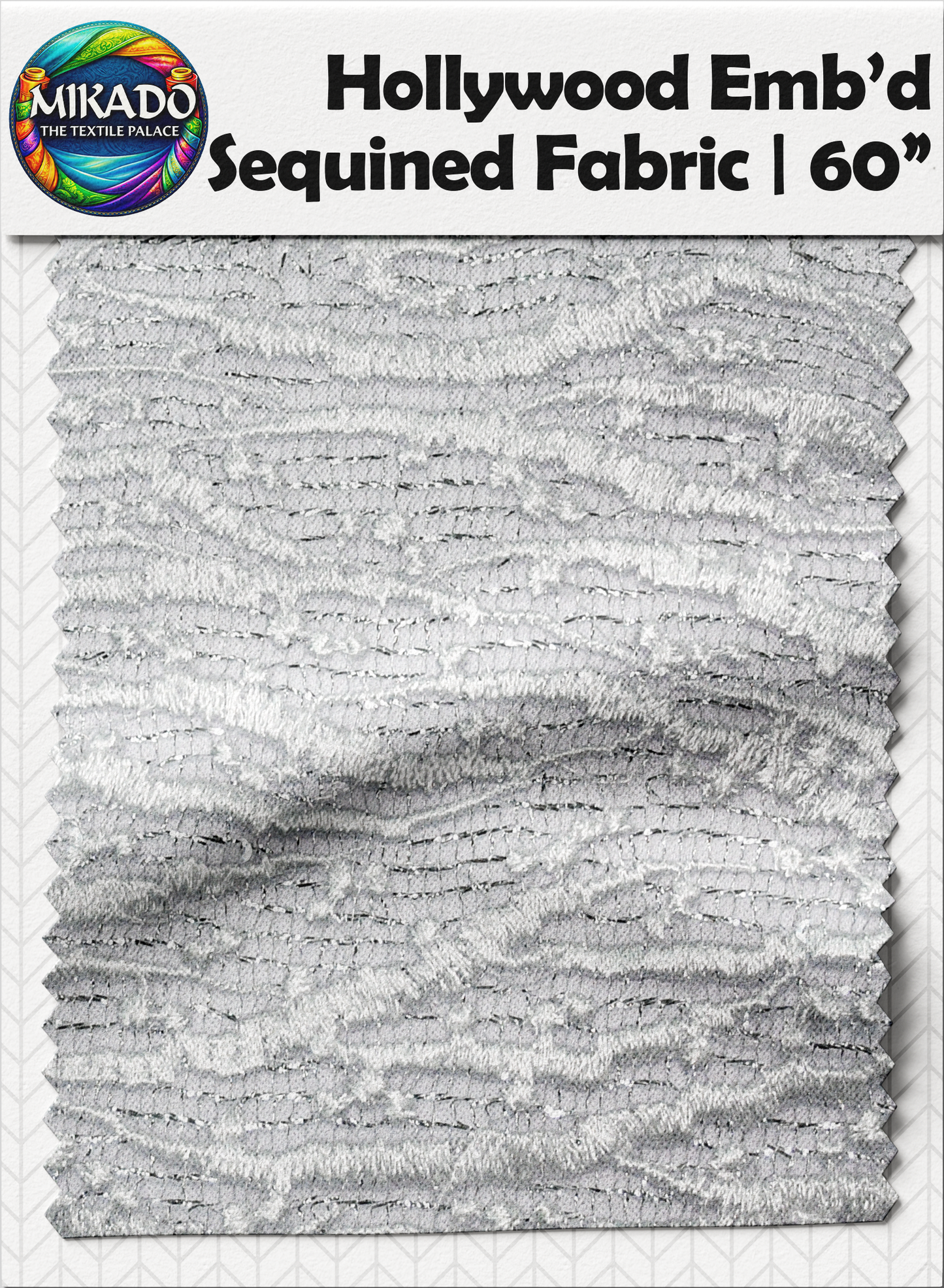Hollywood Embroidered Sequined Fabric | Aurora Drift