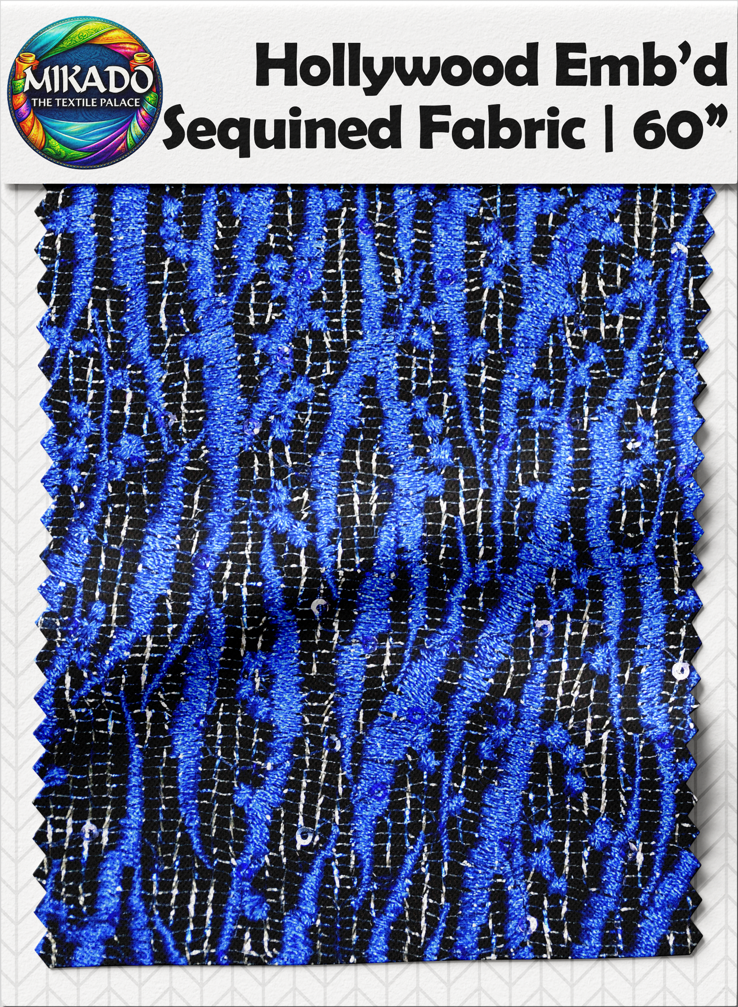 Hollywood Embroidered Sequined Fabric | Aurora Drift
