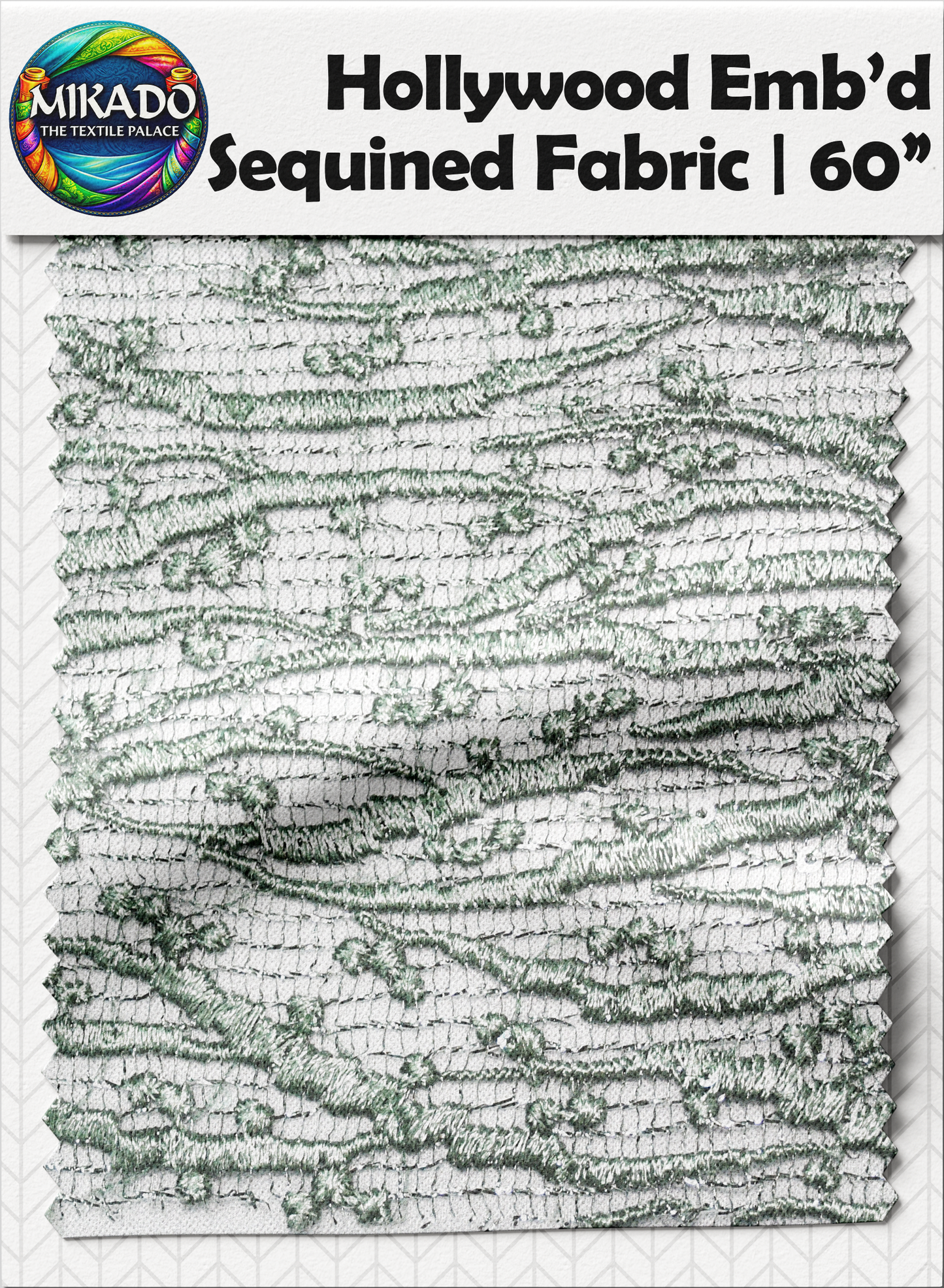 Hollywood Embroidered Sequined Fabric | Aurora Drift