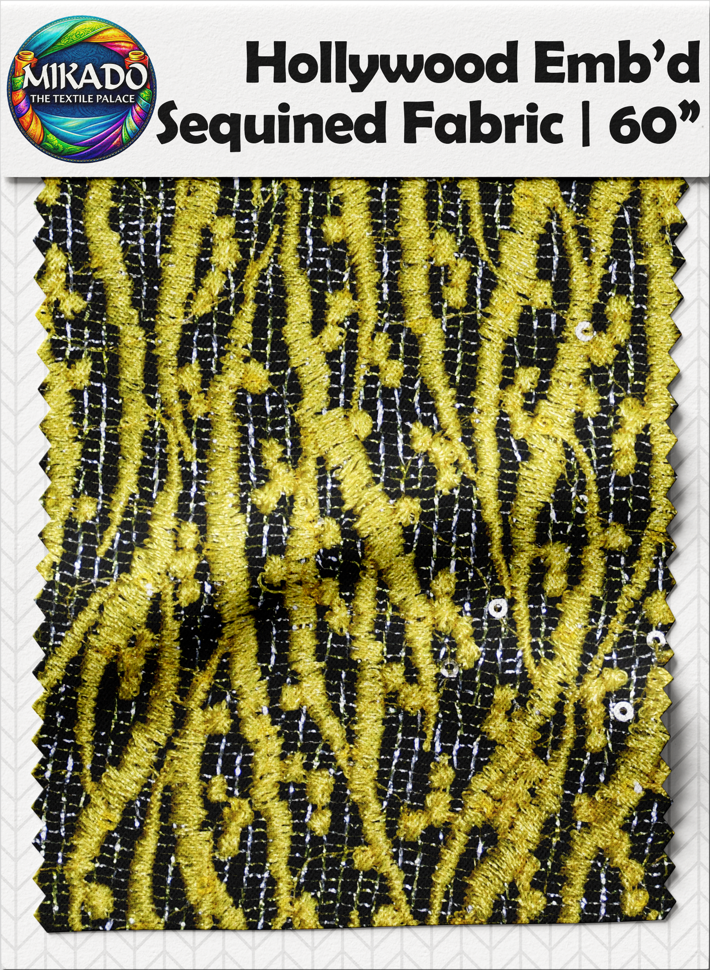 Hollywood Embroidered Sequined Fabric | Aurora Drift