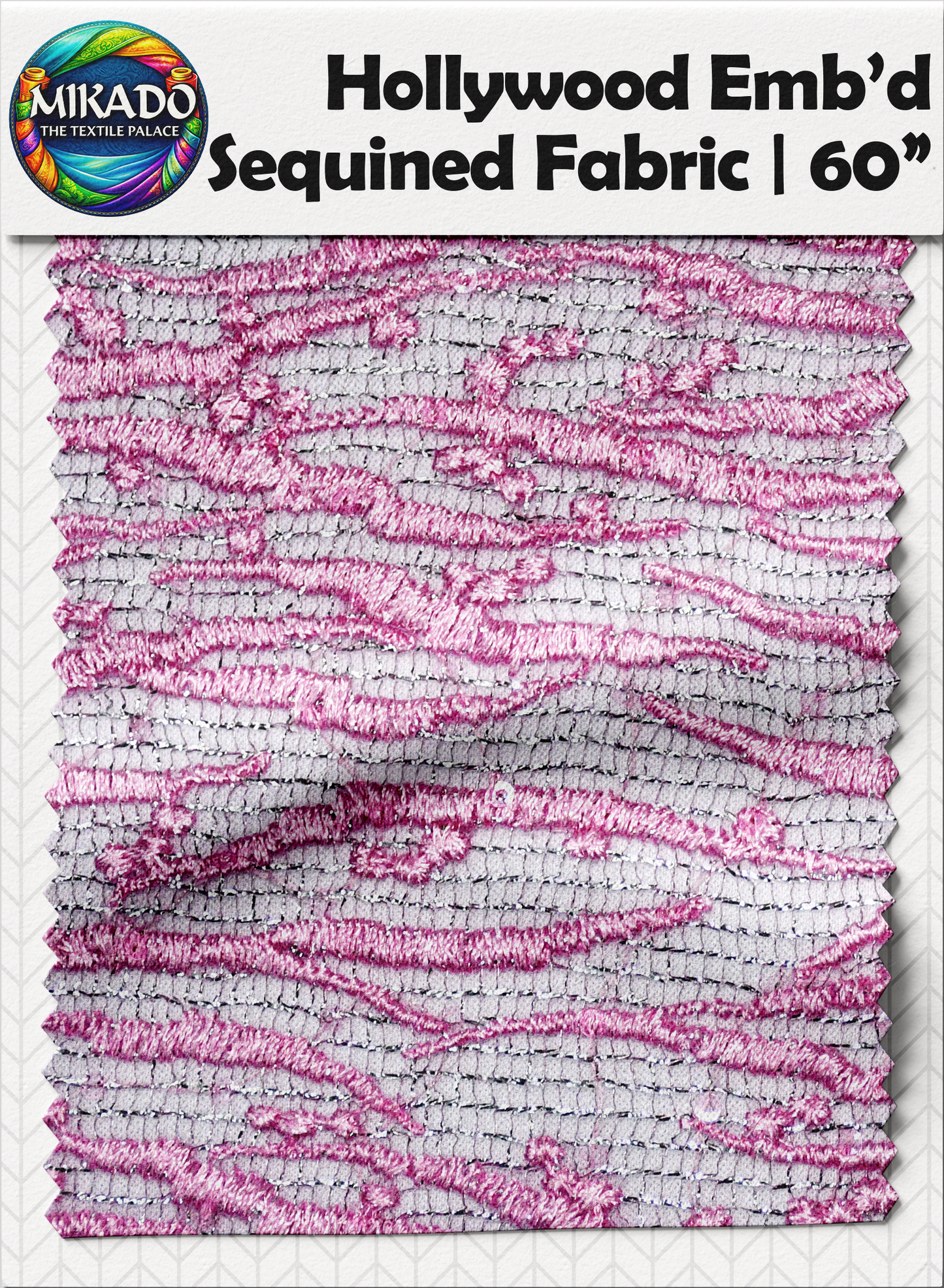 Hollywood Embroidered Sequined Fabric | Aurora Drift
