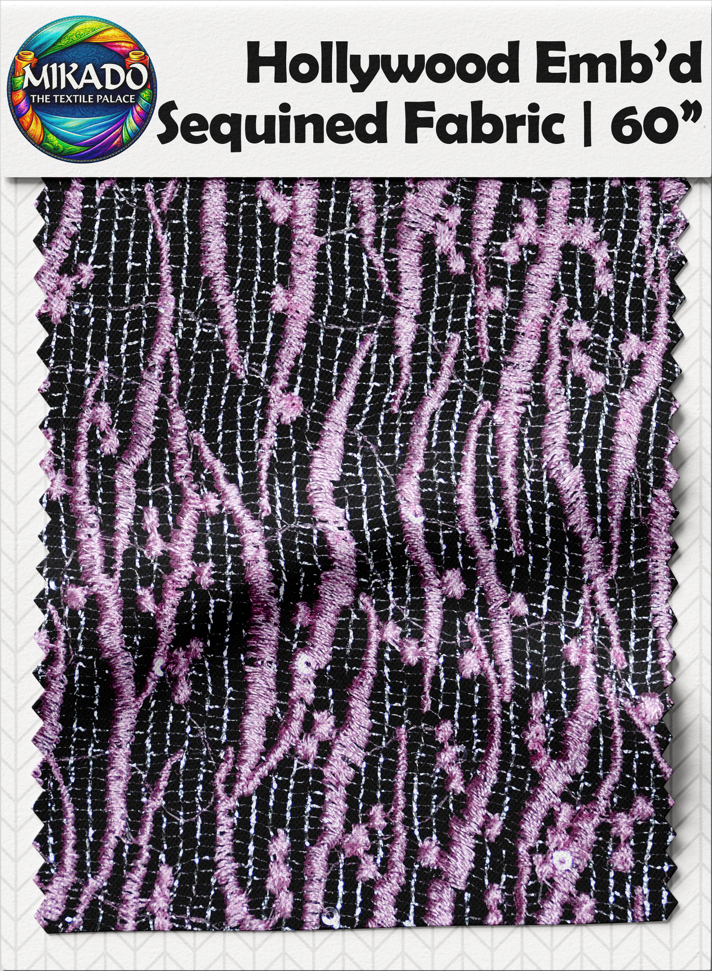 Hollywood Embroidered Sequined Fabric | Aurora Drift