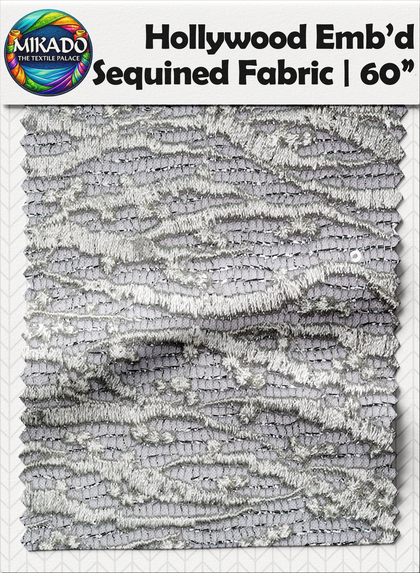 Hollywood Embroidered Sequined Fabric | Aurora Drift