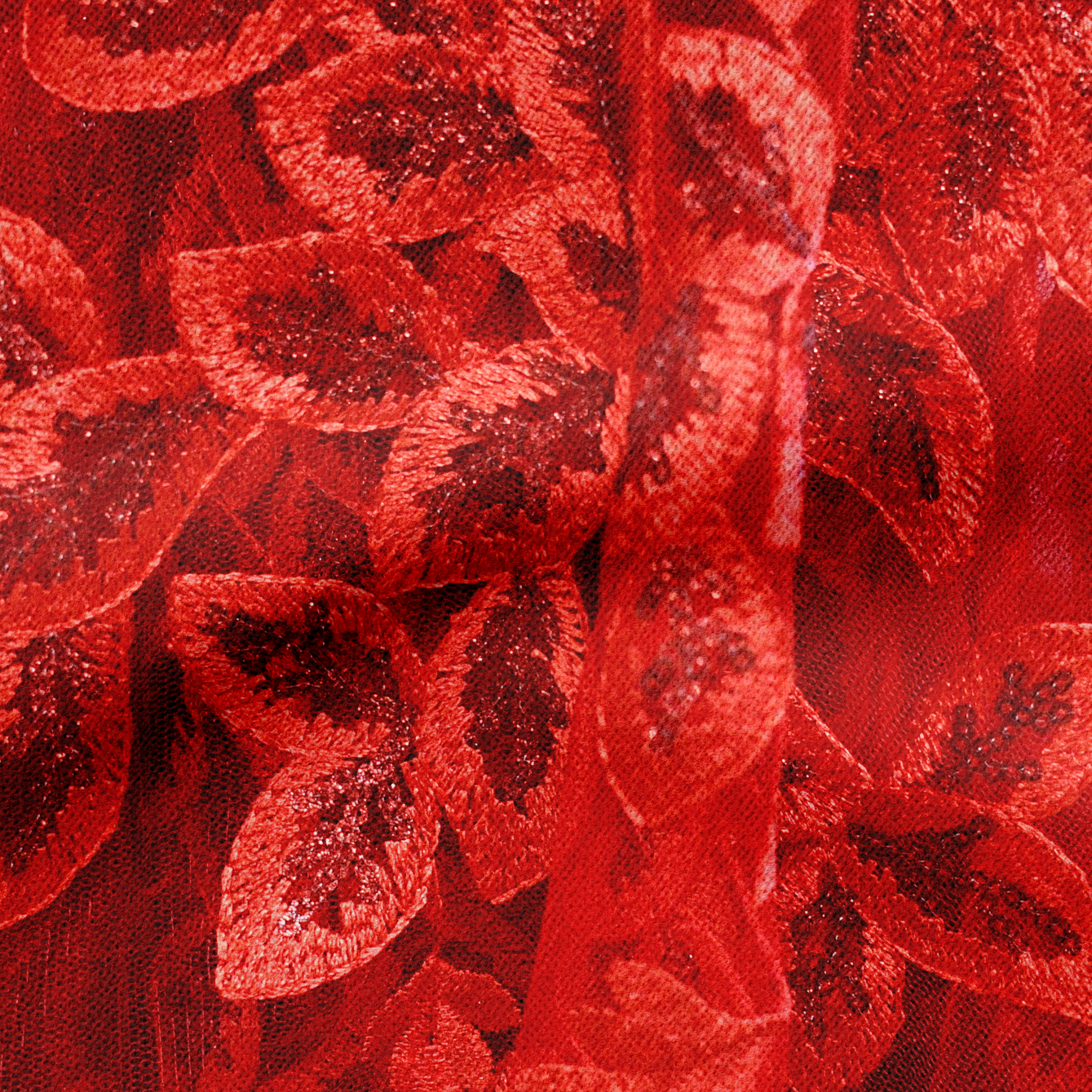 Hollywood Embroidered Sequined Fabric | Sequined Vines