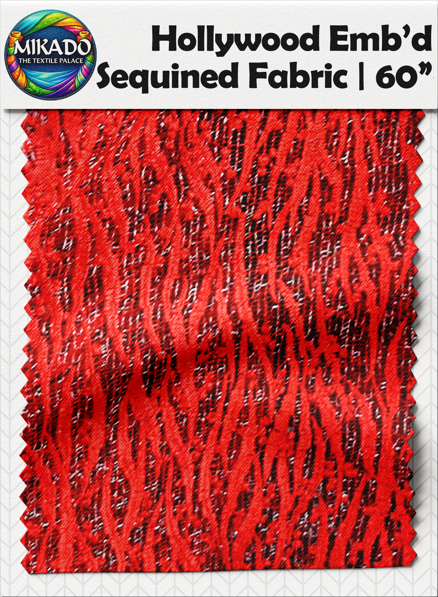 Hollywood Embroidered Sequined Fabric | Sequined Vines