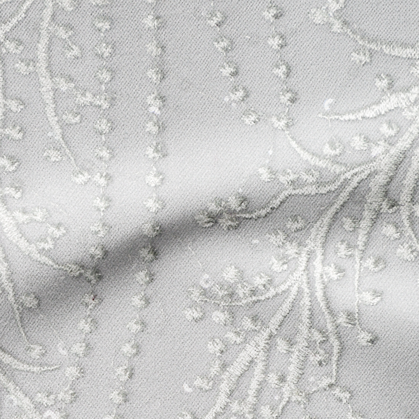 Hollywood Embroidered Sequined Fabric | Sequined Vines