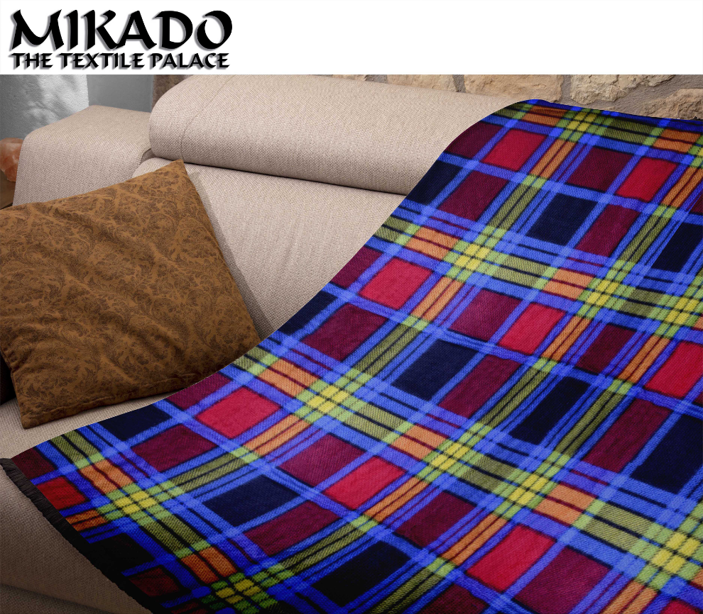 Plaid Flannel Throw Blanket