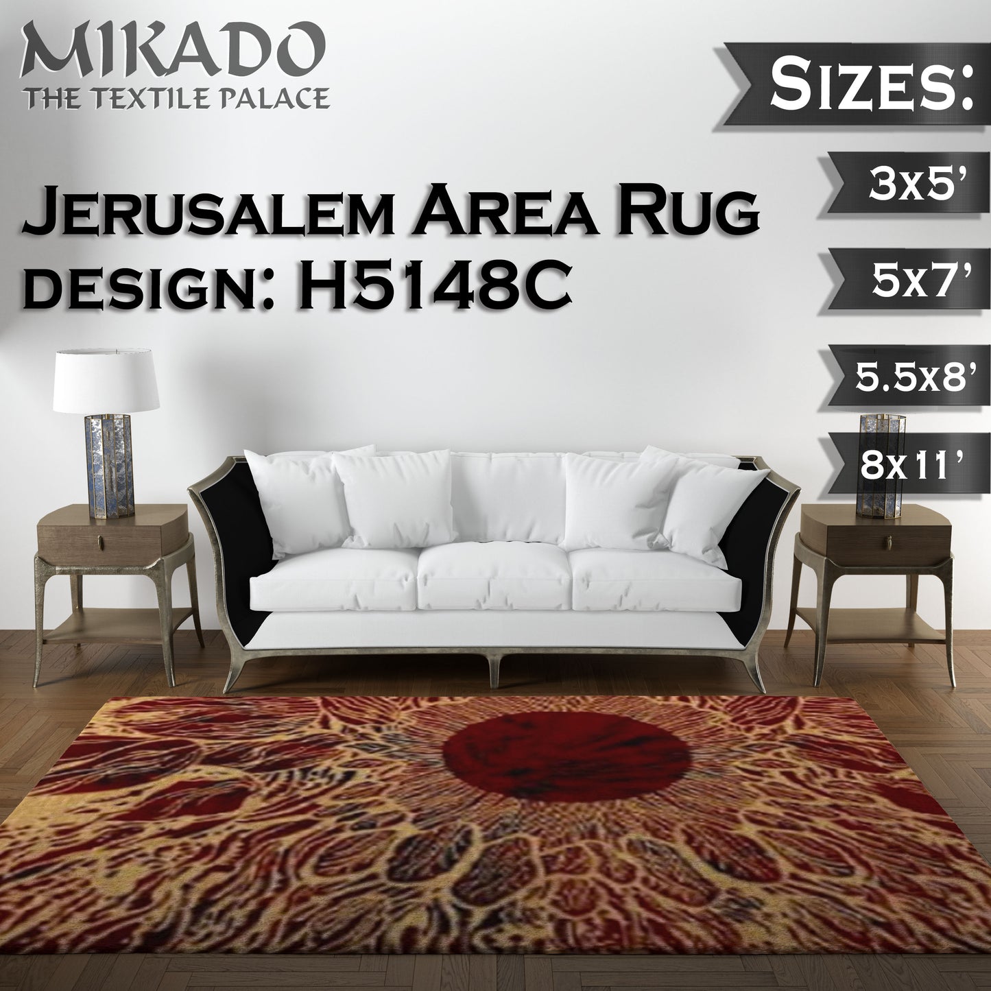 Jerusalem Rug | Smaller Sizes