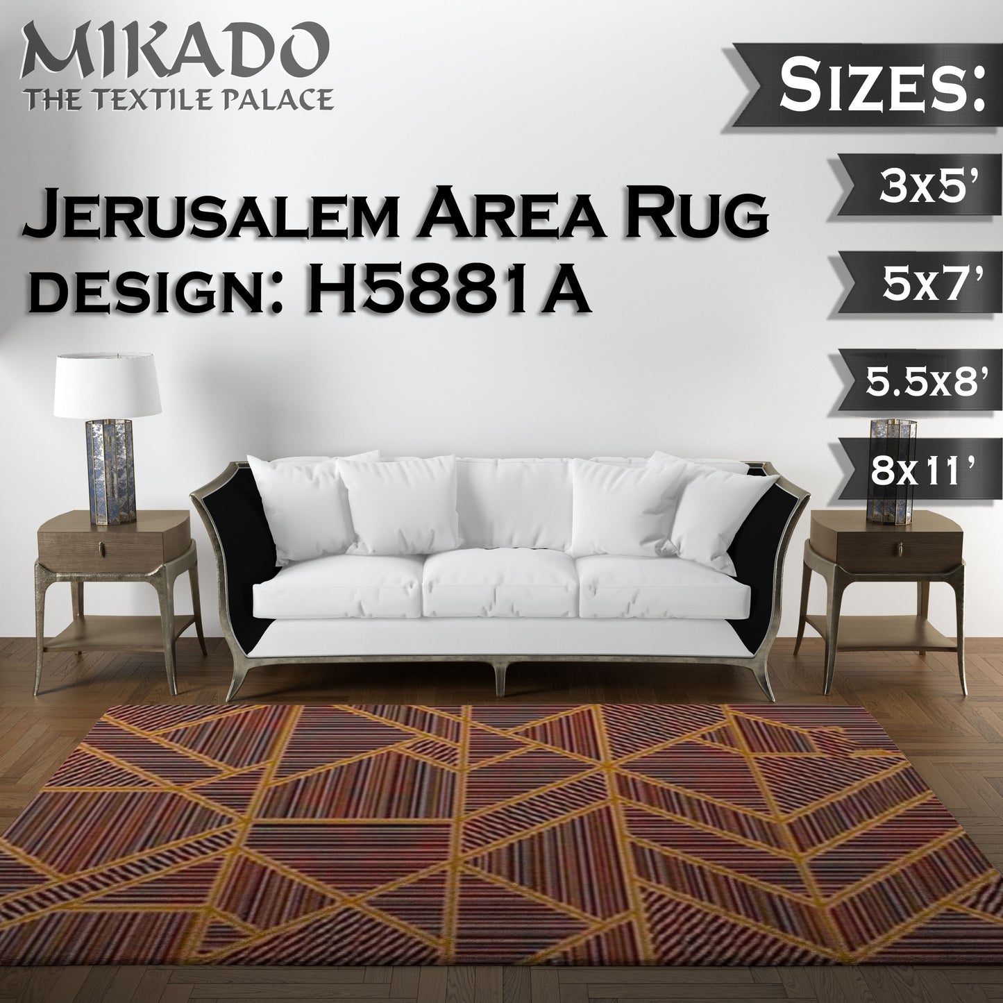 Jerusalem Rug | Smaller Sizes
