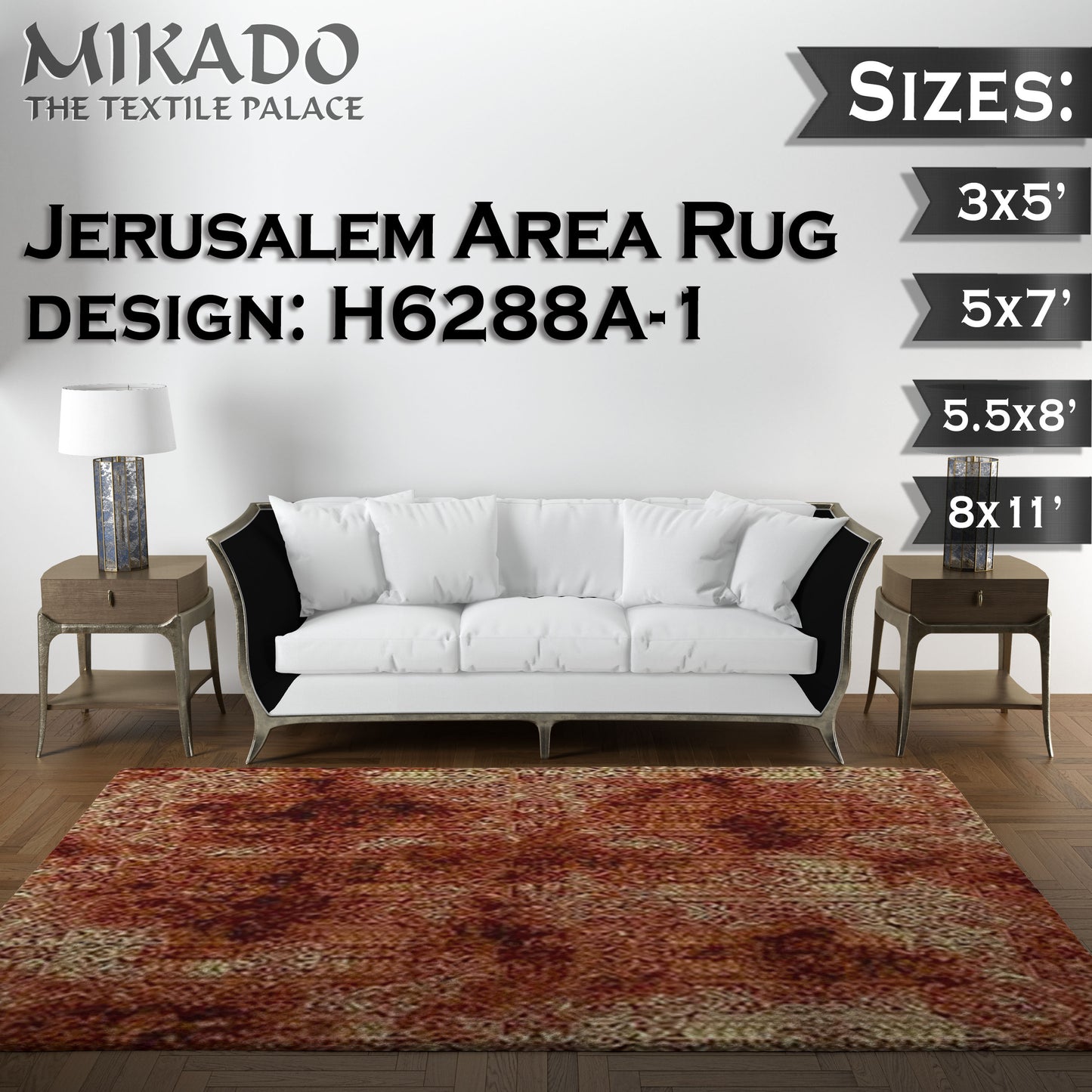 Jerusalem Rug | Smaller Sizes
