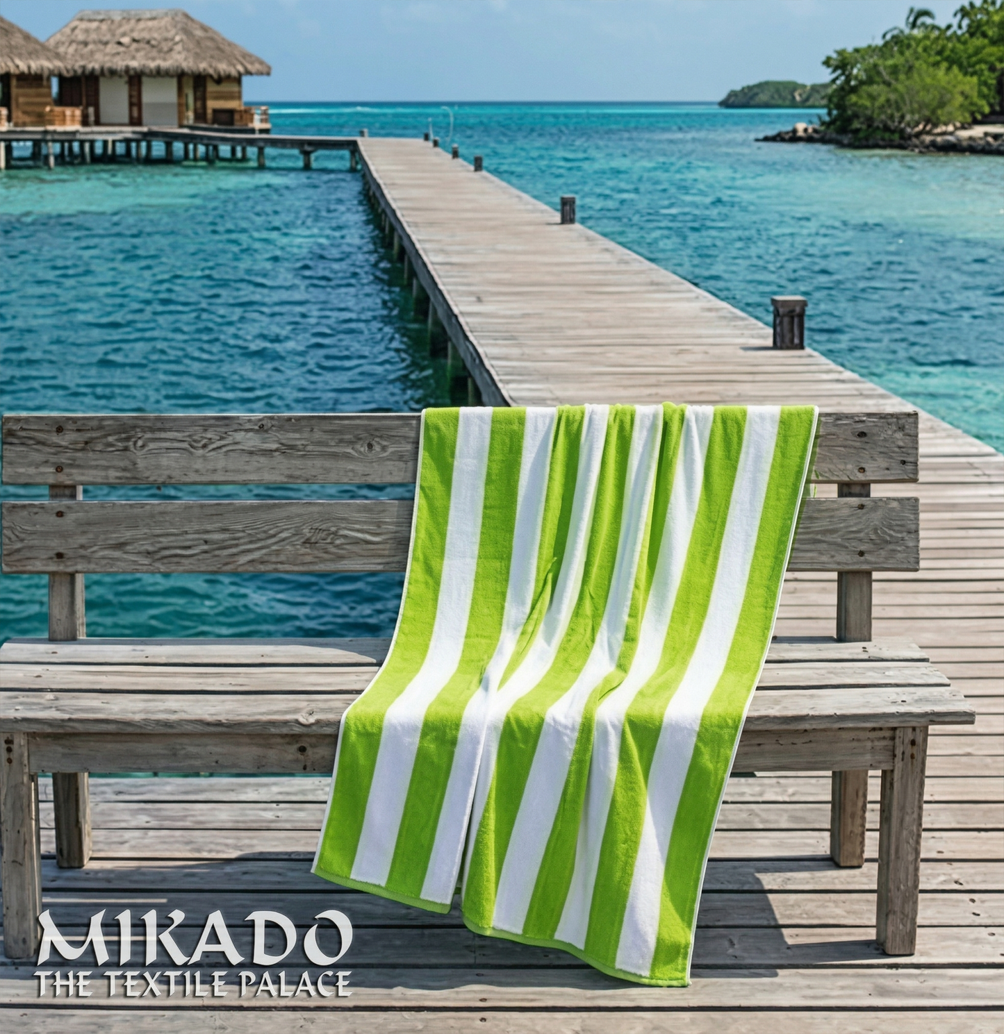 Jumbo Striped Beach Towel | Cabana Cotton