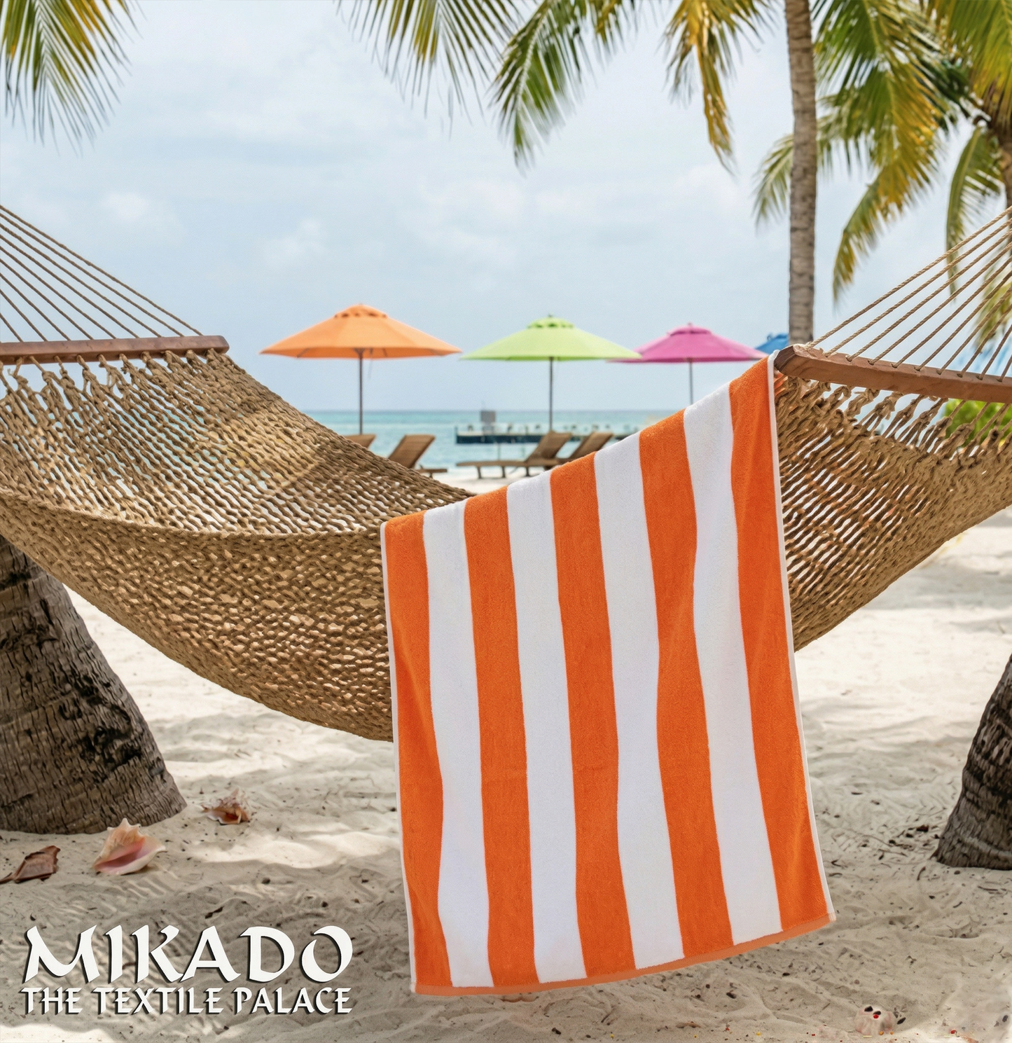 Jumbo Striped Beach Towel | Cabana Cotton