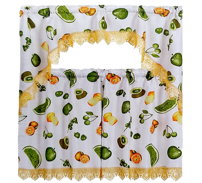Kitchen Curtains | Orchard Harvest Collection