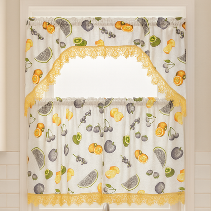 Kitchen Curtains | Orchard Harvest Collection