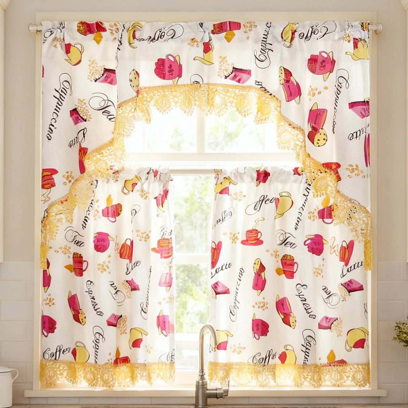 Kitchen Curtains | Orchard Harvest Collection