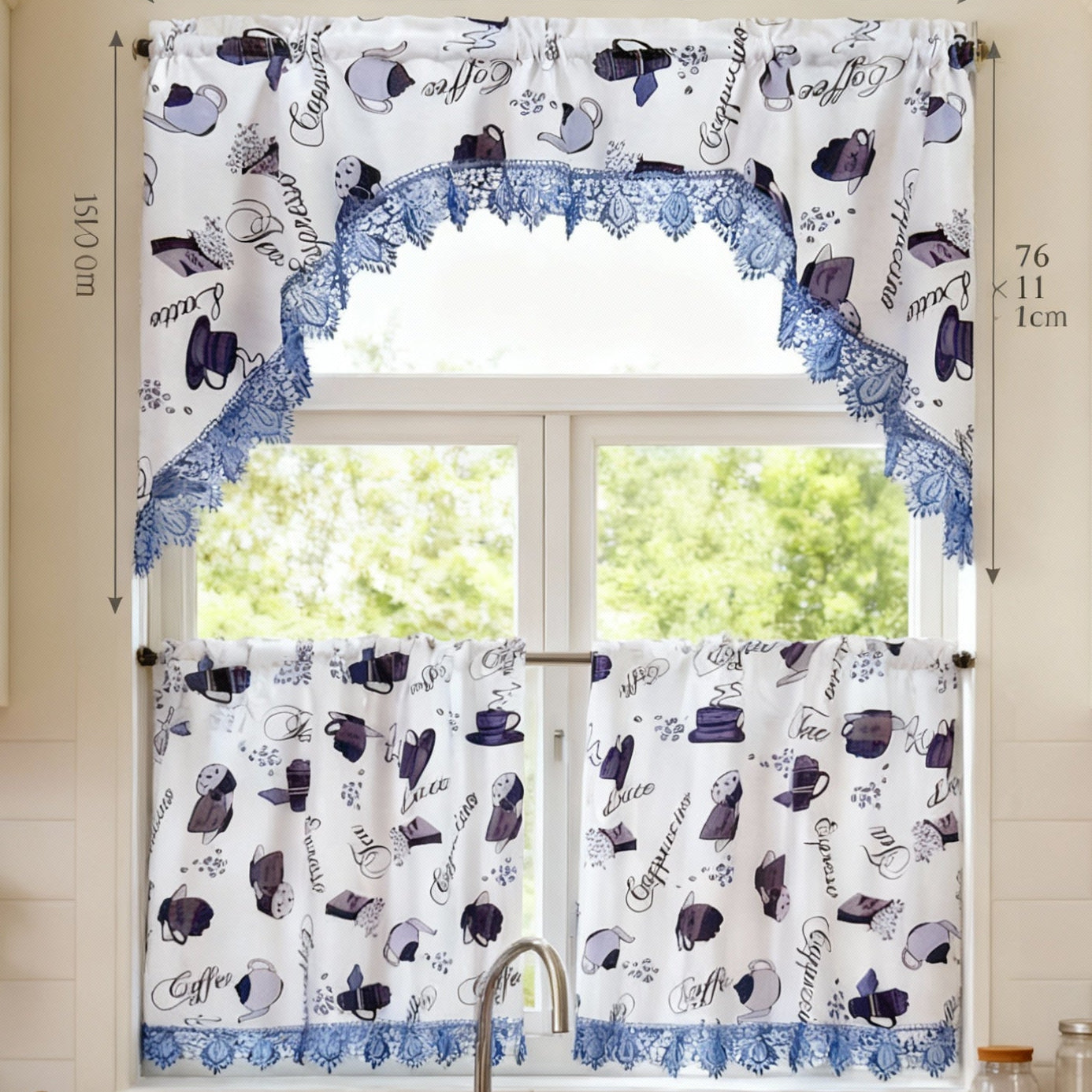 Kitchen Curtains | Orchard Harvest Collection