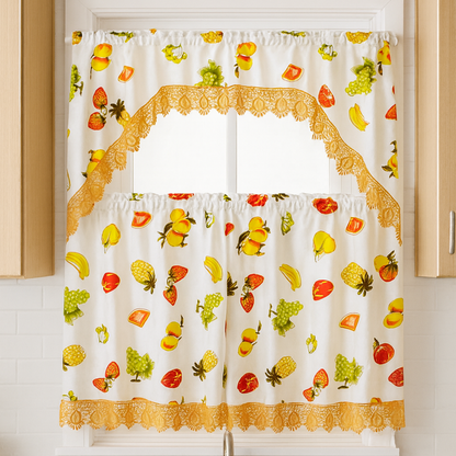 Kitchen Curtains | Orchard Harvest Collection