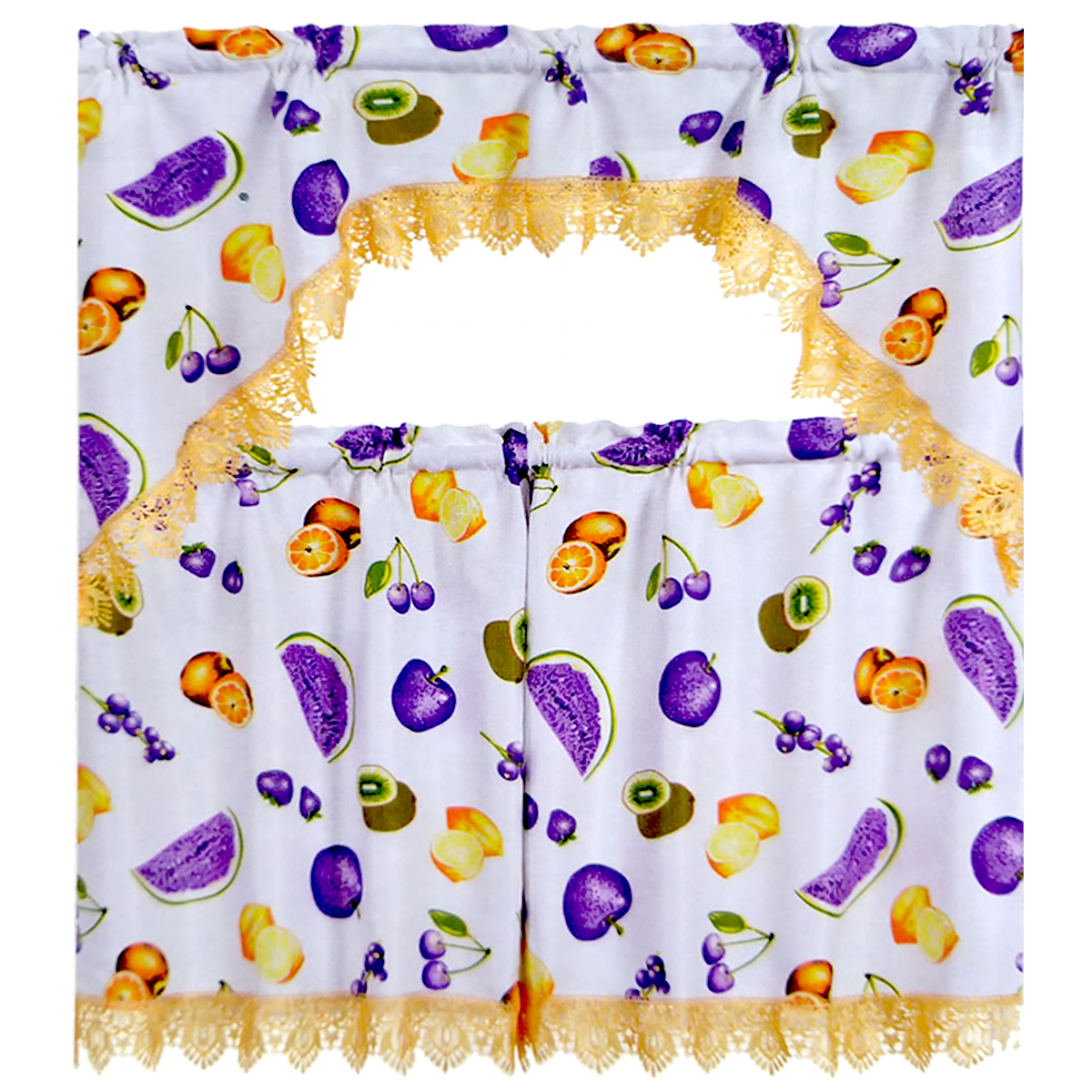 Kitchen Curtains | Orchard Harvest Collection