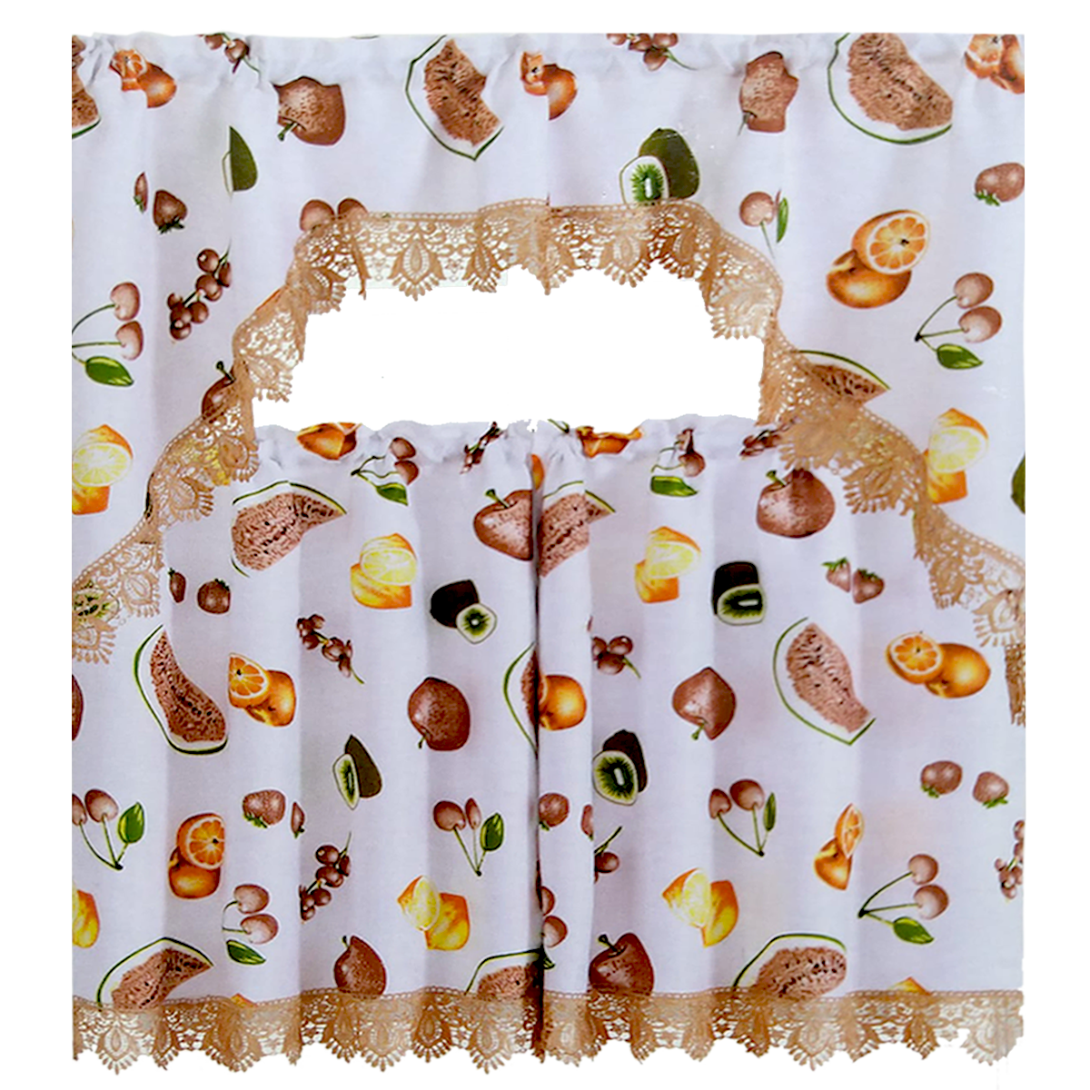 Kitchen Curtains | Orchard Harvest Collection