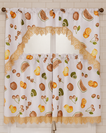Kitchen Curtains | Orchard Harvest Collection