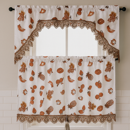 Kitchen Curtains | Orchard Harvest Collection